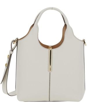 Tod's Handbag With Adjustable And Removable Shoulder Strap And M - White