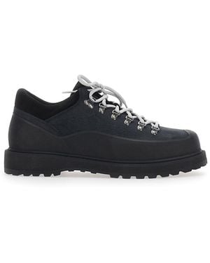 Diemme Cornaro Rubber Ankle Boots With Rubber Sole And Nubuck Fo - Black