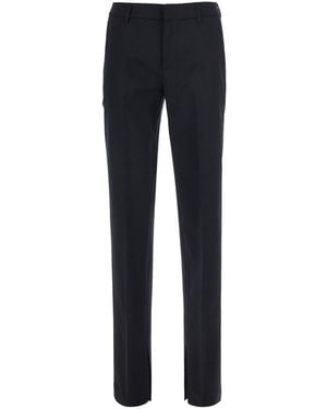 PT Torino London Straight Trousers With Pockets And Hems For - Blue