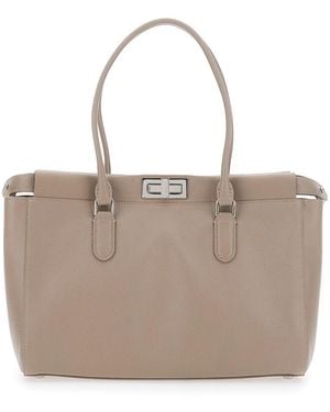 Fendi Peekaboo Tote - Natural