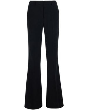 Le Plain Pantaloni Con Gamba Svasata - Blu