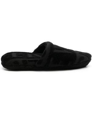 Versace Slippers con logo - Nero