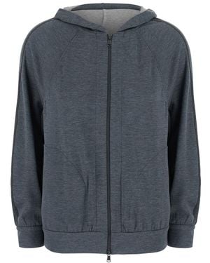 Brunello Cucinelli Hooded Sweatshirt - Gray