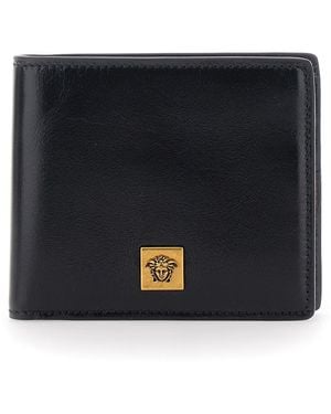 Versace Bi-Fold Wallet Calf Leather - Black