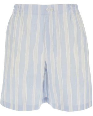 Jacquemus Le Short Calecon Light Shorts With Elasticated Waist - White