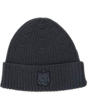 【MAISON KITSUNEBold】Bold Fox Head Beanie Black Beanie-3-1-2ee44.jpg?fit=max&w