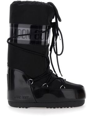 Moon Boot Snow Boots Icon Tech Fabric - Black