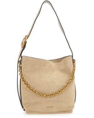 MICHAEL Michael Kors 'Nolita' Shoulder Bag With Chain Detail And - Natural
