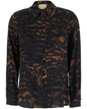 Momoní Arles Shirt With Silk And Elastane - Black