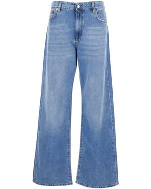 Roy Rogers High-Waisted Jeans With Five Pockets - Blue