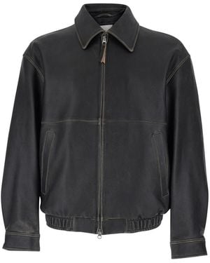 DUNST Jacket With Classic Collar - Black