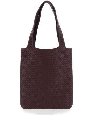Bottega Veneta 'Veneto' Shoulder Bag With Two Top Handles And - Purple