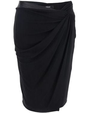 Versace Skirt Responsible Stretch Crepe Jersey - Black