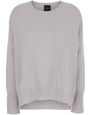 Le Plain Oversized Cashmere Crewneck Knit Jumper - Grey