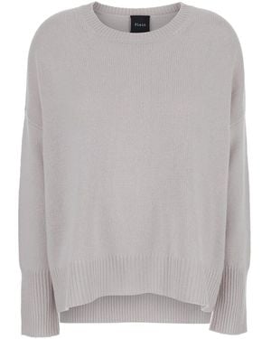 Le Plain Oversized Cashmere Crewneck Knit Jumper - Grey