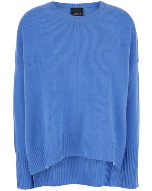 Le Plain Oversized Crewneck Jumper - Blue