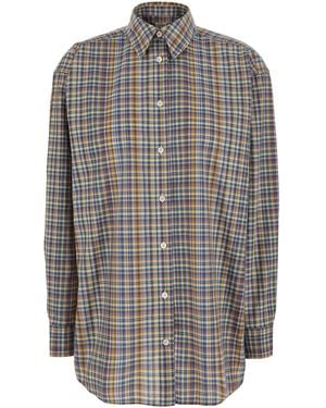 TOTEME Classic Check Shirt - Grey