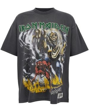 Represent Iron Maiden Number Of Beast T Shirt - Grey