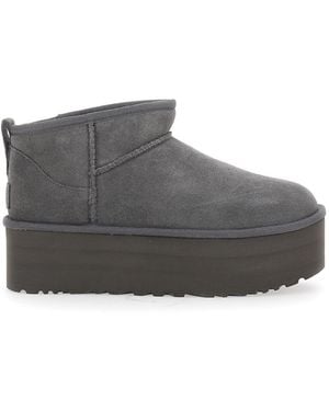 UGG Ultra Mini Classic - Boots With Plateau - Grey