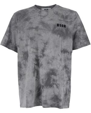 MSGM Tie-Dye T-Shirt - Grey