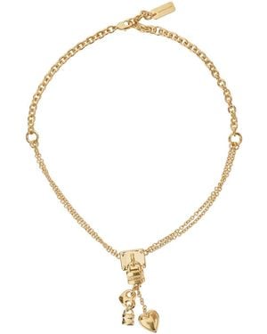 Chloé Collana Con Charm Pendenti E Design A Catena - Metallizzato
