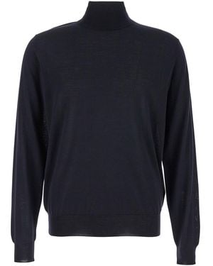 Le Plain Wool Turtleneck Jumper For - Black