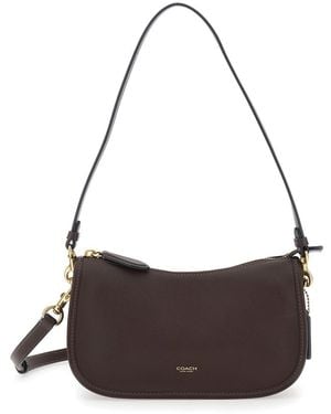 COACH Shoulder Bag Waverly Leather - Metallic