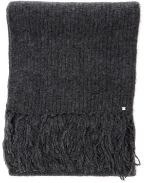Helen Kaminski Starla Wool Blend Scarf With Wool And Alpaca Unise - Black