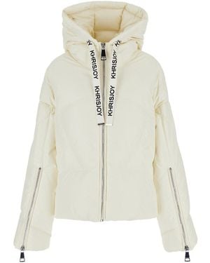 Khrisjoy Piumino Con Coulisse Logata - Bianco