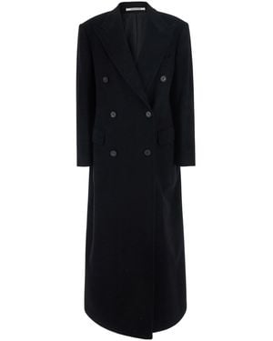 Tagliatore Coat With Classic Collar And Button Closure - Black