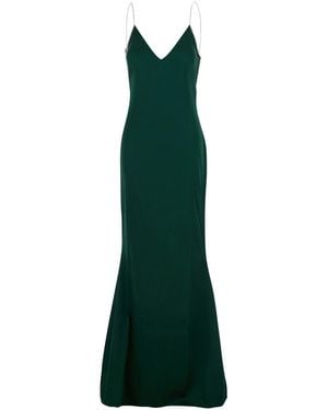 Tom Ford Long Dress With Crystal Design - Green