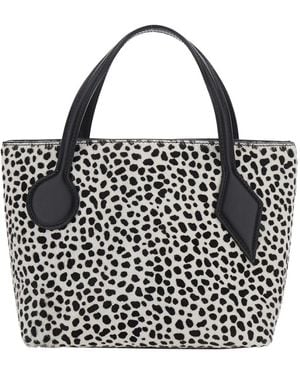 Liffner 'Sprout' And Shoulder Bag With All-Over Animal Mot - Black