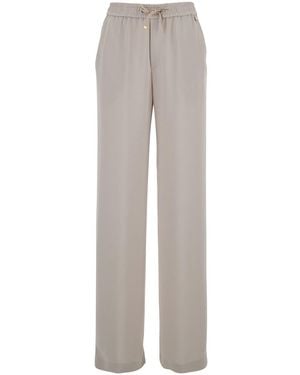Herno Pants With Elastic Waistband - Gray