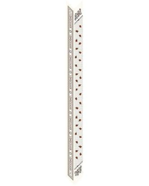 Longchamp Scarf 'Soie' Silk - White