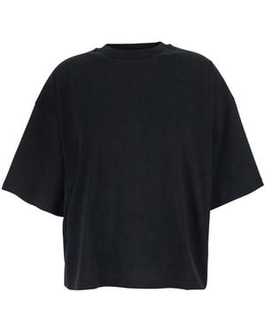 Tela T-Shirt 'Skossa' With Round Neck And Short Sleeves - Black