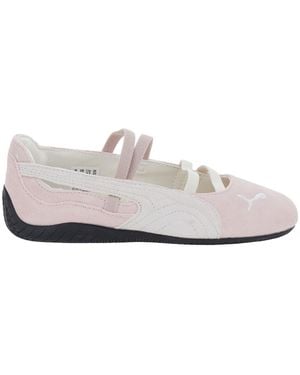 PUMA 'Speedcat Ballet' Sneaker With Embroidered Logo On The Front - White