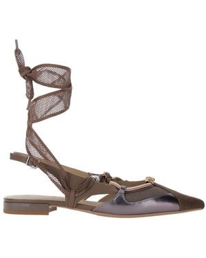 Pinko Ballet Shoes Gianira Leather - White