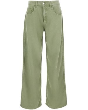 ICON DENIM Jeans 'Beapt2036Cac' With Five Pockets And Bleach Finish In - Green