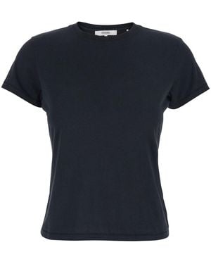 FRAME 'The Baby Tee' Crewneck T-Shirt - Black