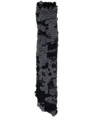 P.A.R.O.S.H. Paillettes Gloves With Elastane And Polyamide - Black