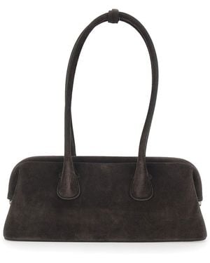 OSOI 'Boat Wide' Shoulder Bag With Round Handles - Black