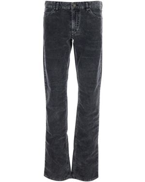 Isabel Marant Pantaloni Con Passanti Per Cinture E Patch Logo Sul Retr - Blu