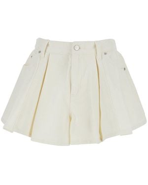 Sea Shorts 'Stasia Denim Jean' Con Tasche Frontali E Dettag - Bianco