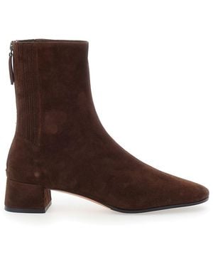 Aquazzura Booties Saint Honore Goat - Brown