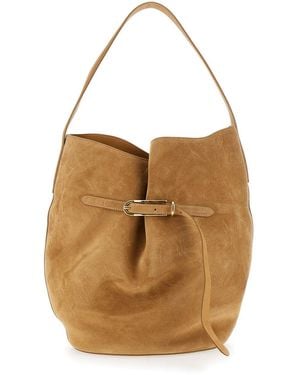 Liffner Belted Bucket Bag Large - Natural