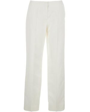 TOTEME Trousers Raw-Edge - White