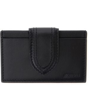 Jacquemus 'Le Porte-Cartes Bambino' Card Holder With Magnetic Closure - Black