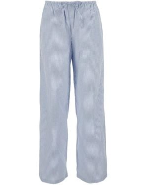 DUNST Trousers With Elastic Waistband And Drawstring And All-O - Blue