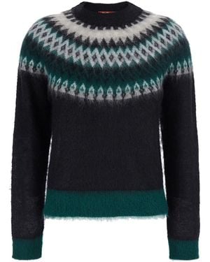 Max Mara Maglia Mstglassa Con Collo A V E Maniche Lunghe - Nero