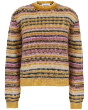 Isabel Marant Morine-Gc Maglia Con Maniche Lunghe E Collo Rotondo - Multicolore